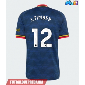 Lacne Muži Futbalové dres Arsenal Jurrien Timber #12 2026-27 Krátky Rukáv - Preč